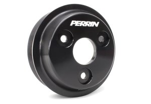 Subaru FXT Water Pump Pulley - Perrin Performance - Lightweight - Black - `14-`18